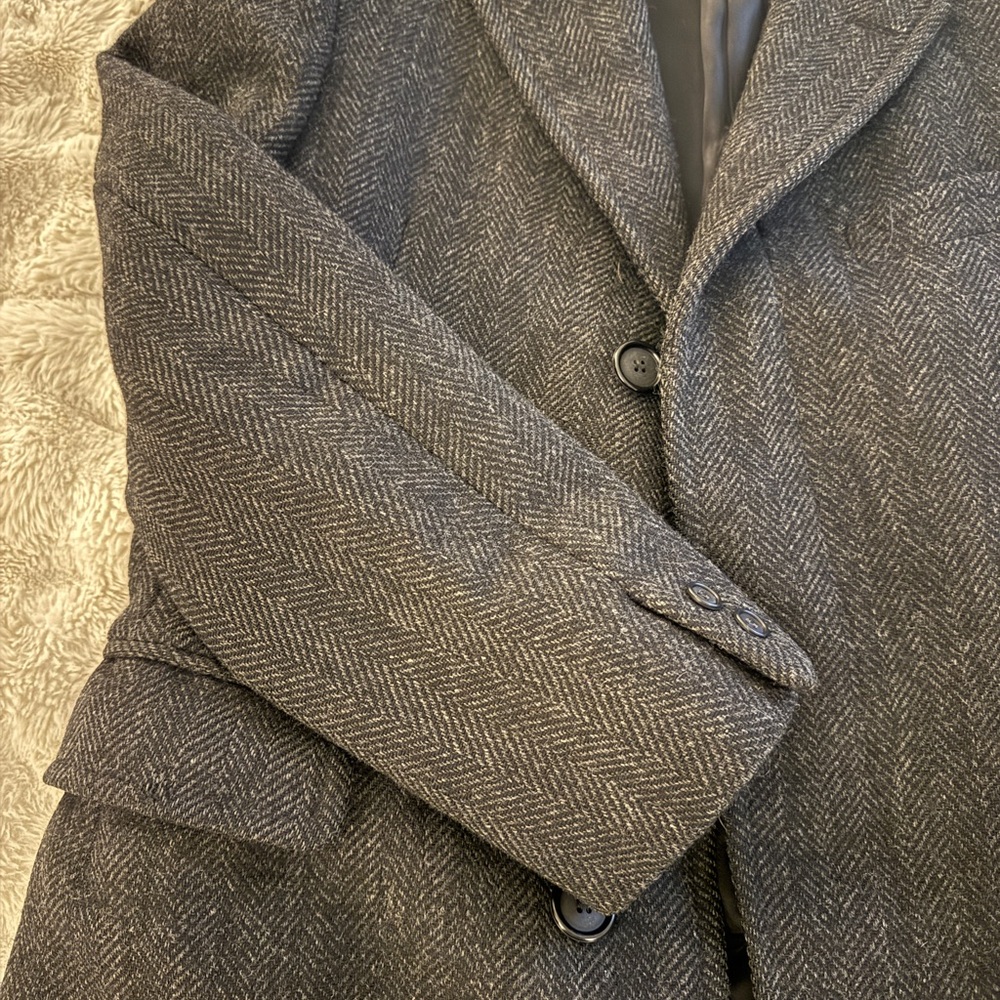 Brooks Brothers Black and Gray Overcoat - Picture 10 of 14